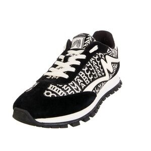 Marc Jacobs Black & Beige Logo Sneakers - size women’s 8